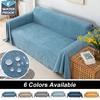 Waterproof Sofa Cover Seat Custion Multipurpose Solid Color Furniture Cover Durable Fabric Dust-proof Anti-scratch Home Living Room Decor