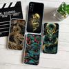 QE7 Chinese Dragon Transparent Phone Case for Samsung Galaxy A04 A04S A14 A23 A34 A54 M23 M33 M52 M53