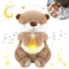 Плюшевая игрушка Emoin для сна, Игрушка для малыша, Игрушка для индукции сна, Развивающая игрушка с музыкальной шкатулкой, светодиодной подсветкой, музыкой и белым шумом, Дышащая плюшевая игрушка для H