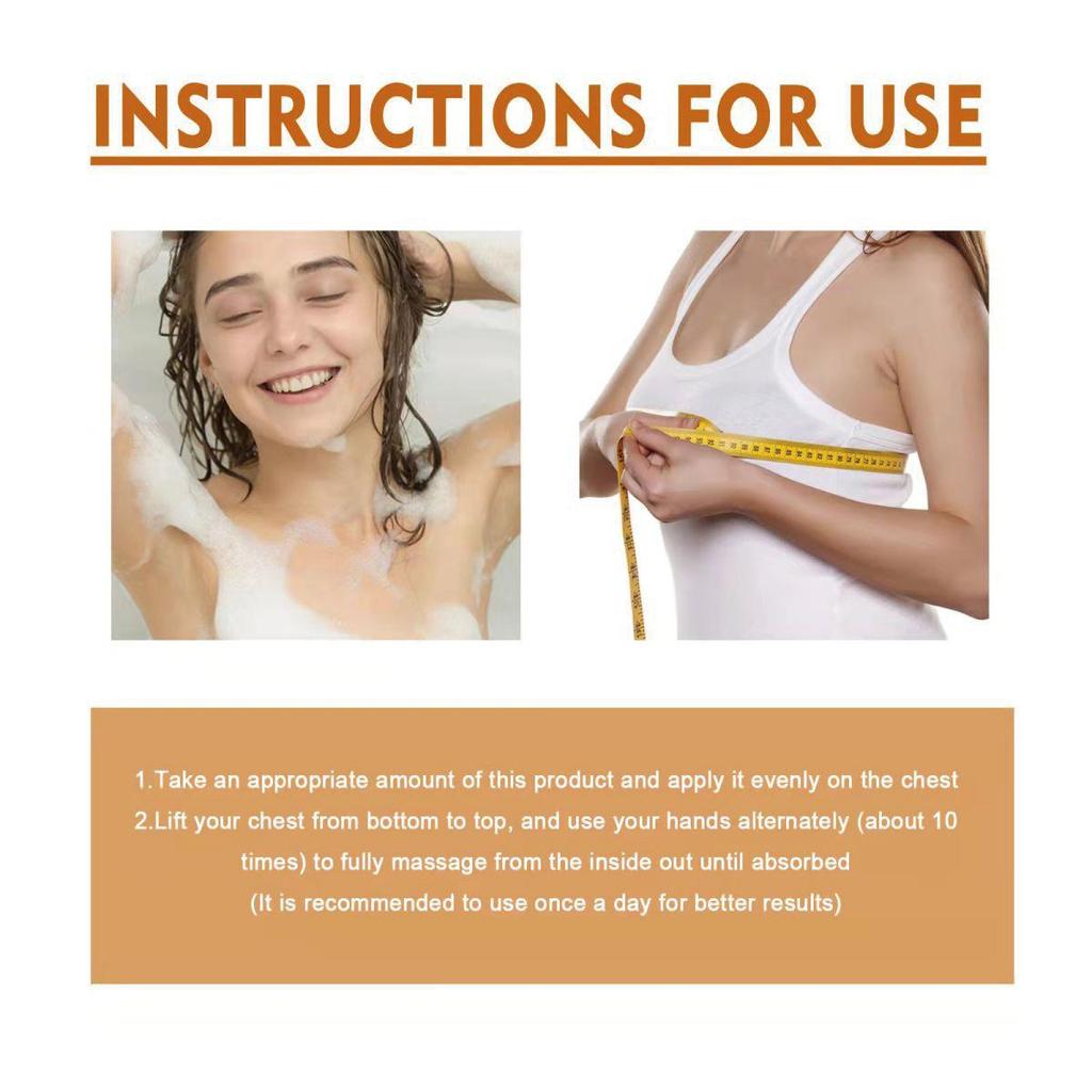Крем для увеличения груди увеличивает женскую грудь, питает кожу, восполняет влагу, осветляет кожу и увлажняет ее.