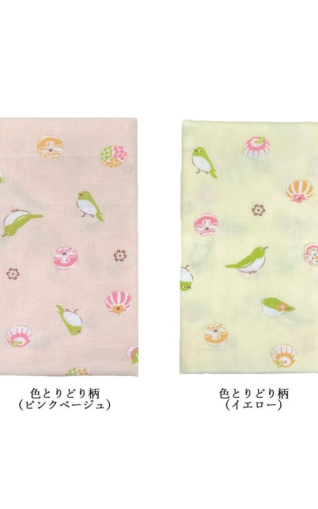 Amife petit Tenugui Made in Process Gauze, 100% хлопок, Япония, не осыпается (Узор Тори)