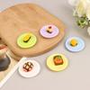 5Pcs 1/12 Dollhouse Simulation Round Plates Dollhouse Mini Kitchen Dish Decoration Dolls House Accessories Pretend Play Toys