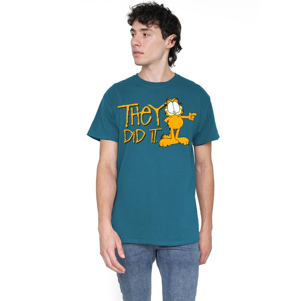 Garfield Mens They Did It T-Shirt