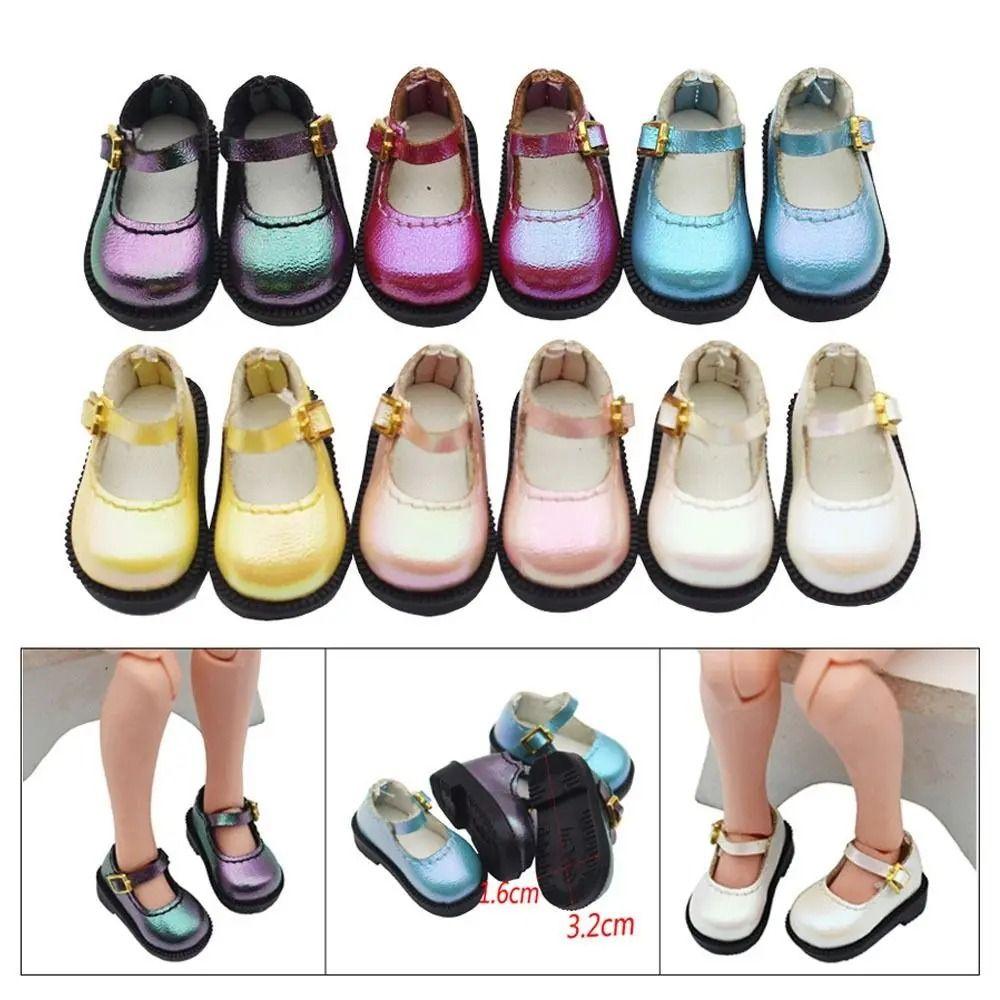 Lightweight 10cm Cotton Doll Shoes PU Leather Leather Boots Doll PU Leather Shoes  Clay Dolls