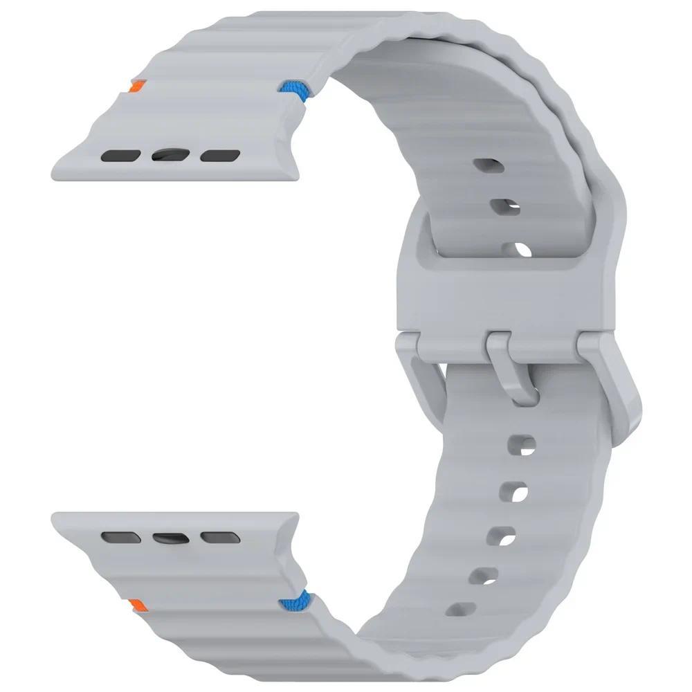 Спортивный силиконовый ремешок, совместимый с Apple Watch Series 11 46мм 42мм Ultra 3/2/1 49мм 45мм 40мм 41мм 44мм 38мм Series 10 9 8 7 6