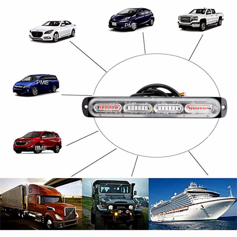 Сигнальная лампа 24LED стробоскопическая лампа аварийной сигнализации для грузовиков вспышка 12 В VZ Hb аксессуары для автомобильных фонарей