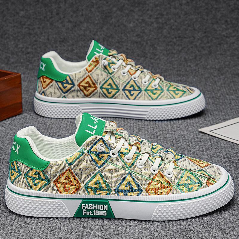 Old cloth shoes men's canvas shoes thin trendy shoes youth trend versatile casual board shoes trendy shoes