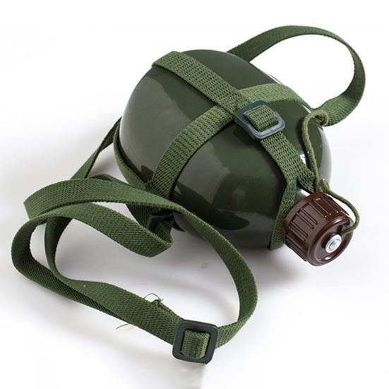 Military Water Bottle Adjustable Strap Water Container Large Capacity Canteen Kettle for Outdoor Camping Hiking Travel Fishing