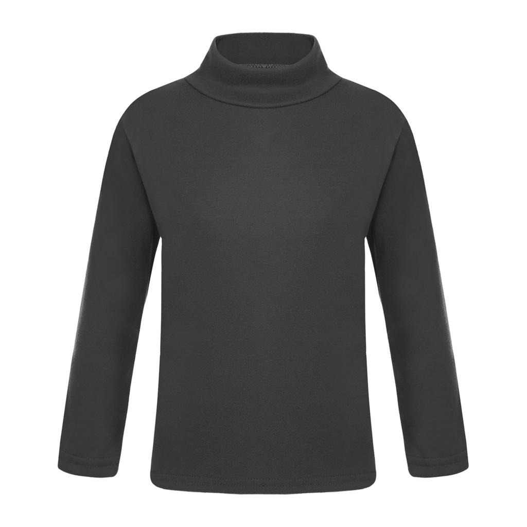 Детская футболка с длинными рукавами для мальчиков и девочек, теплая водолазка, термобелье, зимняя повседневная облегающая рубашка, пуловеры, топы