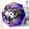 Kuromi,Cute Automatic Umbrella-Foldable, Durable 8-Bone Design, Compact and Stylish, Great for Camping, Halloween, Christmas, Mother's Day T