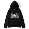 Костюм на Хэллоуин Кошка Женская Толстовка Унисекс Модная Верхняя Одежда Мумия Призрак Ведьма Кошачьи Летучая Мышь Паутина Акценты Повседневная Мода Осенние Лонгсливы