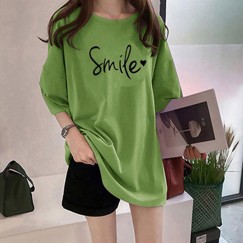 Summer Women's Short-sleeved Explosive Loose Cotton White T-shirt Top Women T Shirt