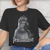 Thinking Monkey Meme Outfit Unisex Unisex T Shirt 100 Cotton Tee New Arrival Tshirt Clothing