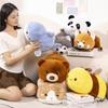 Plush Reversible Whimsical Animal Bee To Panda Shiba Inu Shark Cozy Doll Children For