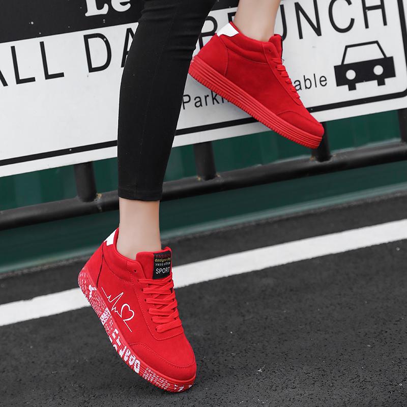 Модная обувь для пар, женские кроссовки на платформе со шнуровкой, повседневная вулканизированная обувь для мужчин