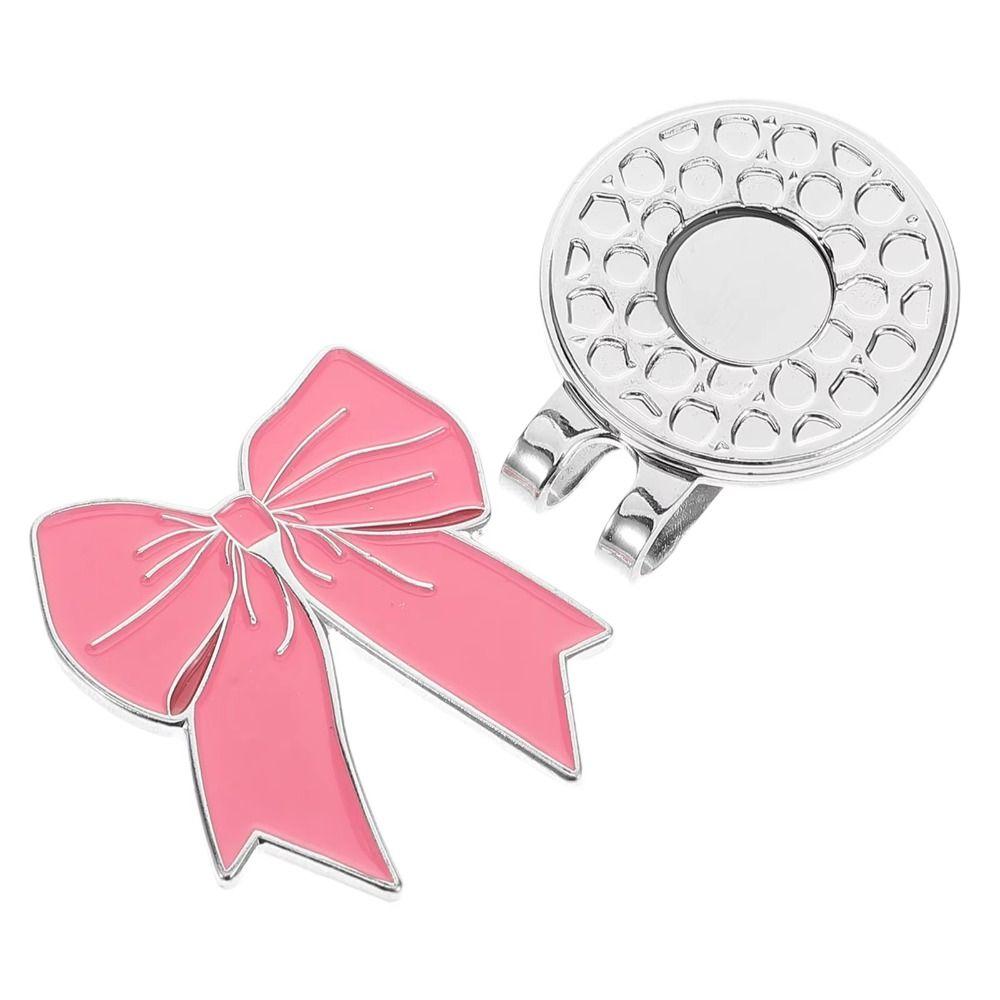 Magnetic Golf Ball Mark Pink Ribbon Golf Hat Marker Sports Cap Golf Cap Clip  Golf Enthusiasts