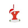 Decorative Christmas Tree Letter Pendant A-Z Xmas Tree Blessing Letter Pendant  Christmas Party