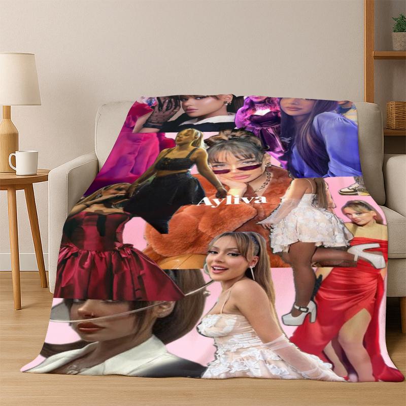 3D Ayliva Lieb Pop Singer Flannel Blanket Soft Warm Blanket Throw Blanket for Bedroom Living Room Bed Travel Picnic Gift kids