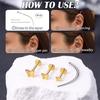 Bobisty 3PCS 16G Helix Piercing Jewellery G23 Titanium Cartilage Earrings Labret for Lip Nose CZ Heart Flat Back 3 Single Studs
