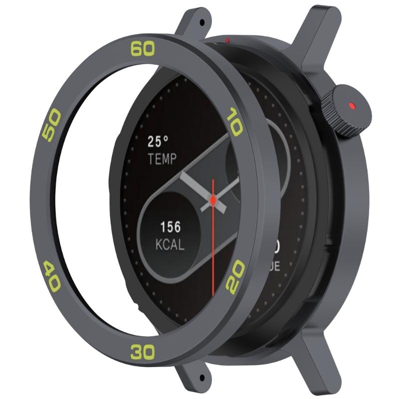 Bezel Rings Screen Protector for CMF Watch 2 Smartwatch Frame Cover with Tempered Film Replacement Protector Bumper