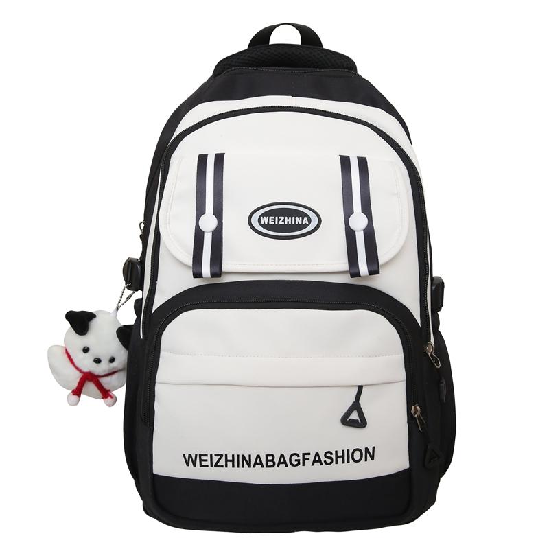 Студенческая школьная сумка, женский однотонный рюкзак для кампуса, рюкзак большой емкости