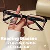 Anti Blue Light Reading Glasses Women Trendy Transparent Large Frame Far Sighted Eyeglasses