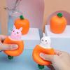 4 шт., игрушка-сжиматель в виде морковки-кролика, снимающая беспокойство, стресс, кролик, редис, сенсорная игрушка-щипок для детей и взрослых, игрушка-игрушка в виде овощей и животных