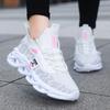 New Summer Women's Shoes Black Casual Sports Shoes Young Women's Breathable and Lightweight Running Shoes Elastic Flying Socks Shoes