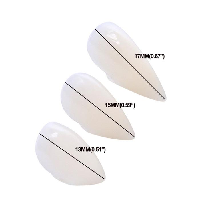 2PCS Halloween Cosplay Vampire Fangs Werewolf Teeth Fancy Dress Costume Accessory Tooth