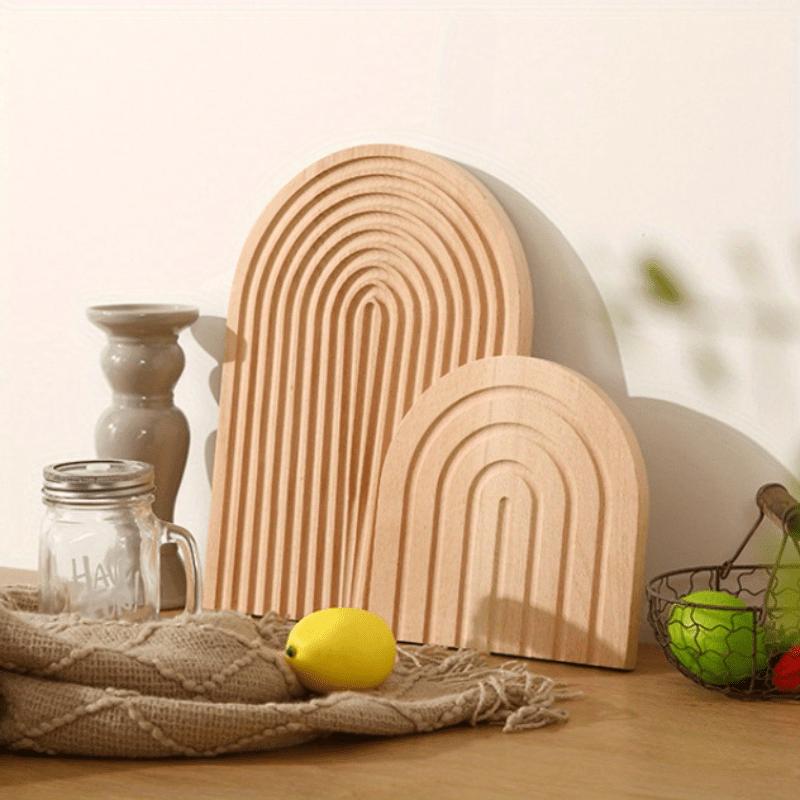 Разделочная доска из бука в скандинавском стиле, поднос для хлеба, десерта, нескользящая разделочная доска, органайзер для хранения, кухонный домашний инструмент для тортов