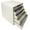 KOKUYO Letter Case Steel Drawer A4 Vertical Single Drawer 5 Tiers LC-5M Light Gray