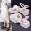 Gentle Pearl Platform Fairy Style Sandals Women's Skirt 2025 Summer New Fashion Versatile Roman Shoes Trend