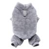 Winter Warm Pet Clothes Soft Flannel Dog Jumpsuit Puppy Cats Four Legs Jacket Coat for Small Medium Dogs Chihuahua Yorkie Outfit