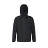 Golf Series Solid Color Zipper Warm Hooded Down Jacket Men Outerwear Deep-Black A11M445919F-BK