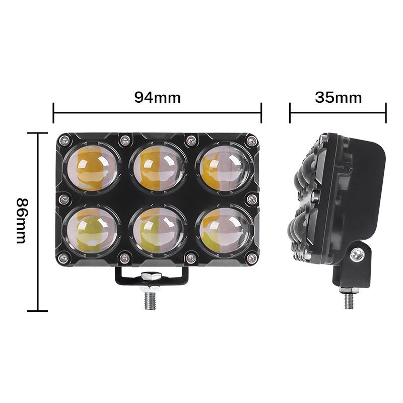 6/8/10 Линза Дополнительный Мотоциклетный Прожектор Рабочие Противотуманные Фары Лампочка Прожектор Фара Дополнительный Электрический Прожектор Для Вождения 12 В