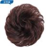 Hair Bun Hairpiece Dark Brown Messy Bun Hair Extension Women Wavy Curly Updo Scrunchie Elastic