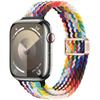 KALEBOL Braided Watch Band for Apple Watch Series 10 Ultra 9 8 7 SE 6 5 4 3 2 1 46mm 49mm 45mm 44mm 42mm Elastic Nylon Strap