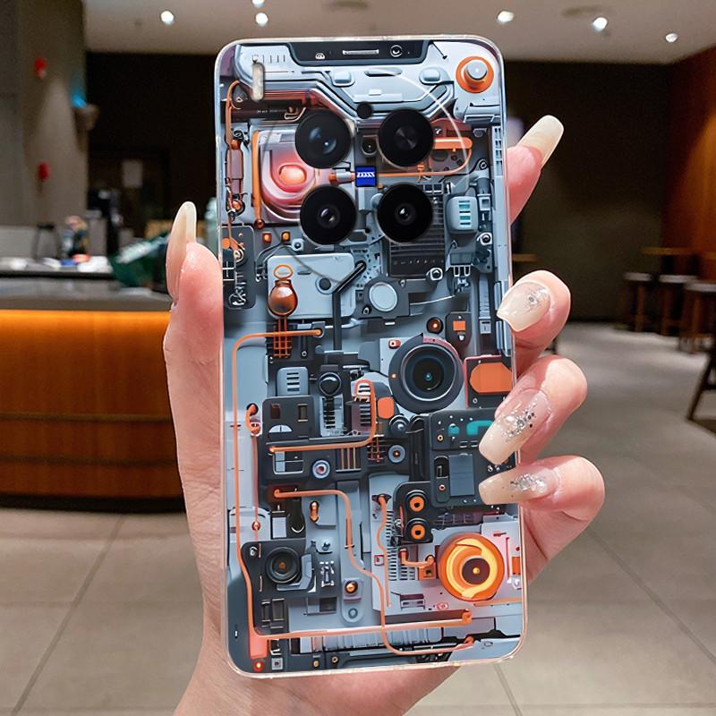 Модный Чехол-Вулкан для Vivo X300 Pro, Прозрачный Мягкий TPU, Защита от Царапин, Чехол для Пары