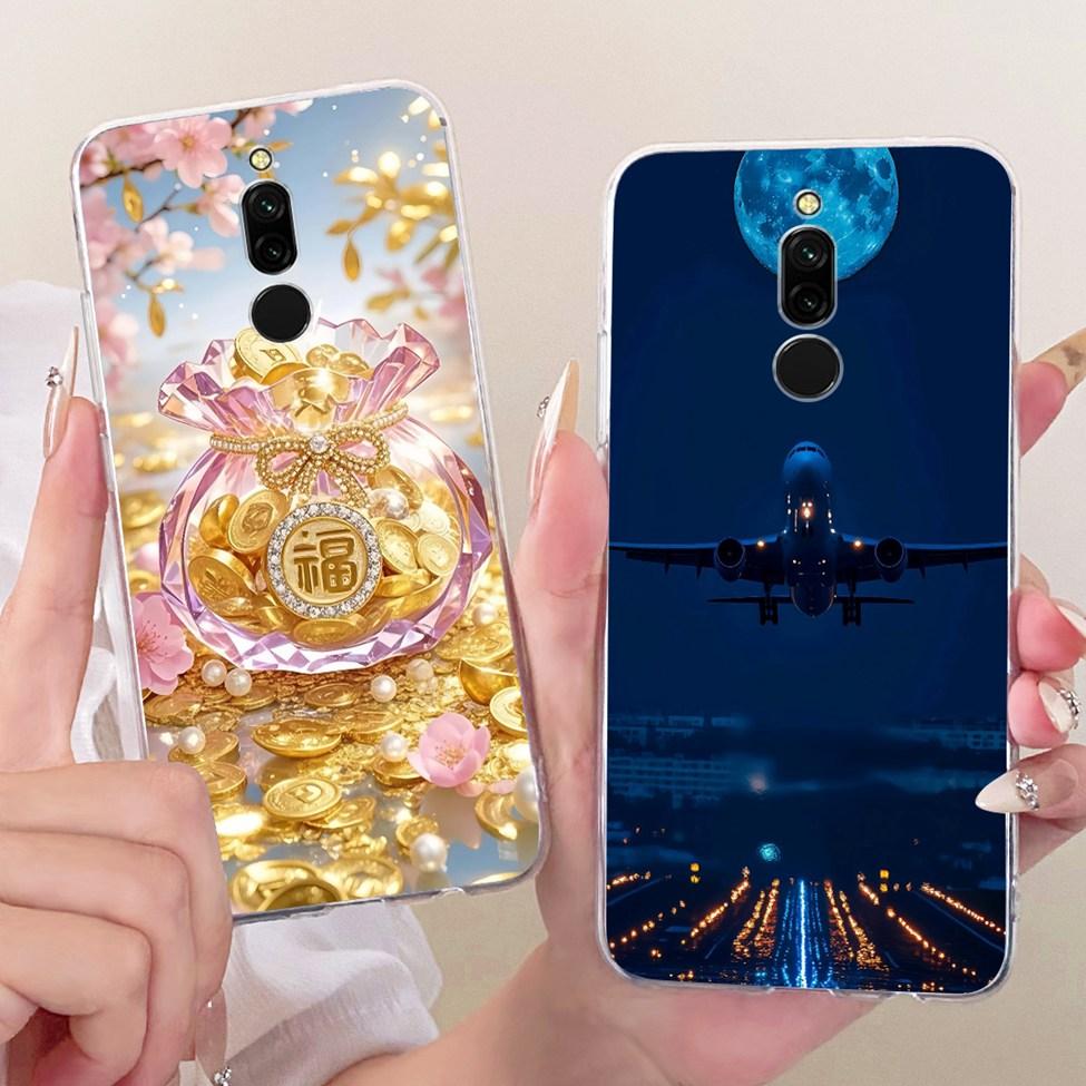 Прозрачный чехол для Redmi 8 Чехол Милый Модный Смешной Расписной Корпус для Xiaomi Redmi 8 M1908C3IC MZB8255IN M1908C3IG M1908C3IH