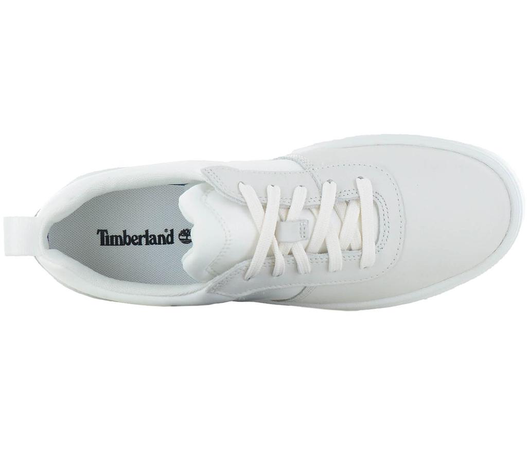 Timberland Кроссовки LAUREL COURT LOW LACE UP - женские туфли из кожи белого цвета TB0A2PPH-EM2 ОРИГИНАЛ