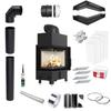 Fireplace Insert Fireplace KRATKI FLOKI S Left Power 8kW COMPLETE SET for BUILT-IN