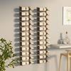 VidaXL Wall-Mounted Wine Rack for 12 Bottles 2 Pcs Golden Iron