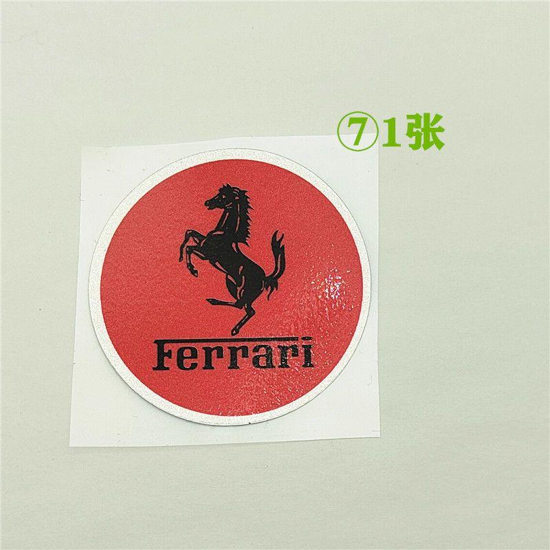 For Ferrari Logo Car Stickers Set Glitter Reflective Vinyl Decals for Car Body Window Laptop Motorcycle Decoration Accessories TG8