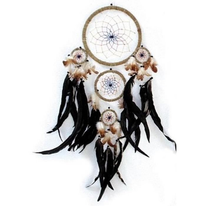 Attrape-rêves 22 cm. plumes véritables (dreamca…