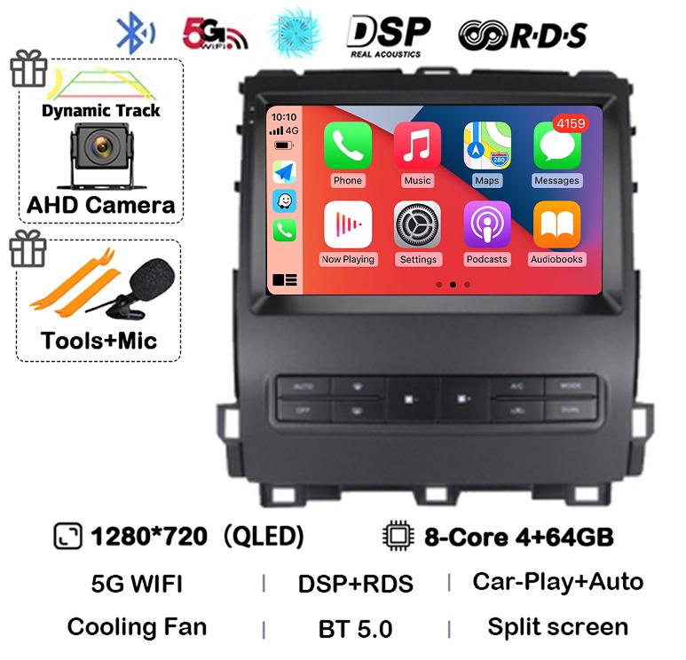 Android 14 Car Radio For Toyota Land Cruiser Prado 120 For Lexus GX470 GX 470 J120 2002-2009 Multimedia Video GPS Player Stereo