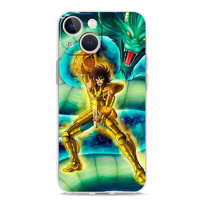 Прозрачный мягкий чехол Saint Seiya Knights of the Zodiac для iPhone 14 13 12 11 Pro Max XS X XR SE 7 8 Plus, прозрачный чехол из ТПУ