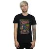 Marvel Mens Ghost Rider Distressed Spotlight T-Shirt