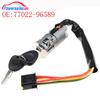 New 7702296589 Car Ignition Starter Key Switch Lock For Renault Logan Dacia Sandero Clio 7701471098 7701471220 6601551102