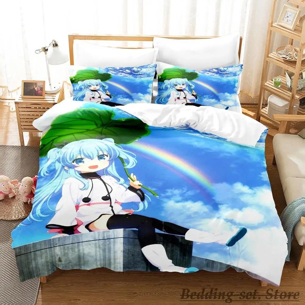 New Sora No Method Celestial Method Bedding Set Single Twin Full Queen King Size Bed Set Adult Kid Bedroom Duvetcover Sets Anime