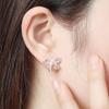 [Bijouholic] Серьги из серебра 925 пробы в романтическом шикарном стиле с бантом
